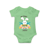 My First Easter – Easter Eggs Baby Romper - GREEN - New Born (Chest 14")