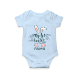 My 1st Easter – Minimal Bunny Baby Romper - BABY BLUE - New Born (Chest 14")