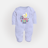 My Easter – Bunny Ears Baby Fullbody suit - BABY BLUE - New Born (Chest 7.5")