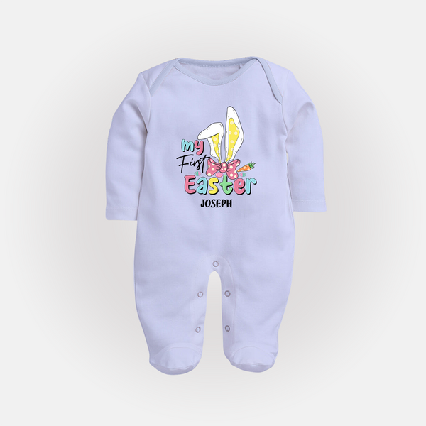 My Easter – Bunny Ears Baby Fullbody suit - BABY BLUE - New Born (Chest 7.5")