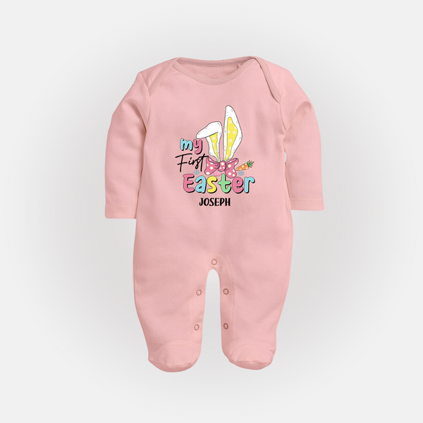 My Easter – Bunny Ears Baby Fullbody suit - BABY PINK - New Born (Chest 7.5")