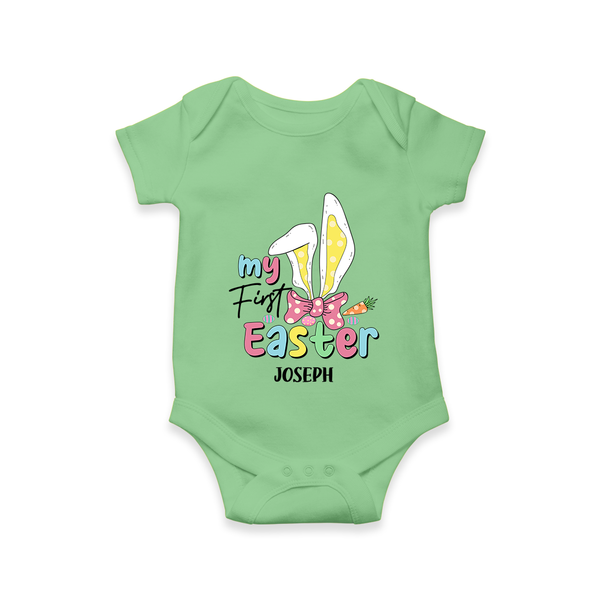 My Easter – Bunny Ears Baby Romper - GREEN - New Born (Chest 14")