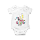 My Easter – Bunny Ears Baby Romper - WHITE - New Born (Chest 14")