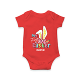 My Easter – Bunny Ears Baby Romper - RED - New Born (Chest 14")