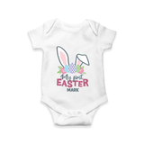My First Easter – Bunny Ears Baby Romper  - WHITE - New Born (Chest 14")