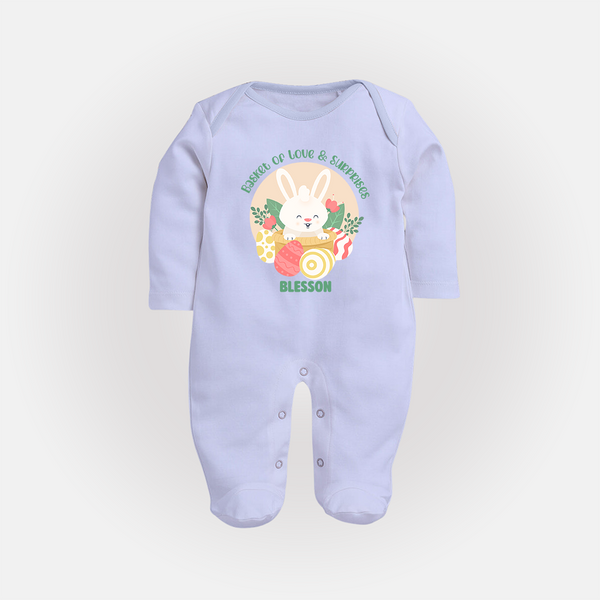 Basket of Love & Surprises – Easter Fullbody suit - BABY BLUE - New Born (Chest 7.5")