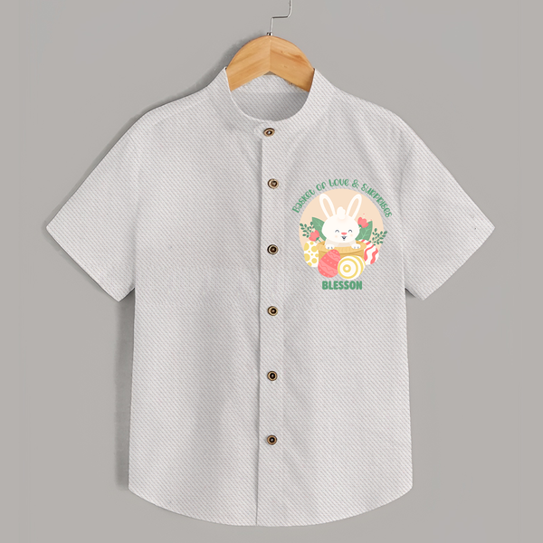 Basket of Love & Surprises – Easter Shirt - WHITE - 0 - 6 Months Old (Chest 23")