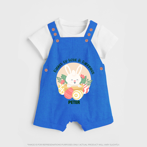 Basket of Love & Surprises – Easter Dungaree - COBALT BLUE - 0 - 5 Months Old (Chest 18")