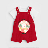 Basket of Love & Surprises – Easter Dungaree - RED - 0 - 5 Months Old (Chest 18")