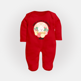 Basket of Love & Surprises – Easter Fullbody suit - RED - New Born (Chest 7.5")