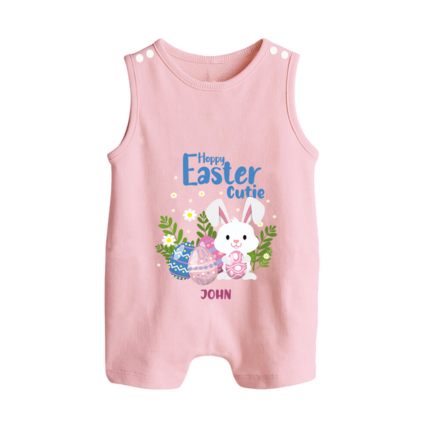 Hoppy Easter Cutie –  Romper Suit - BABY PINK - New Born (Chest 18")