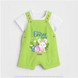 Hoppy Easter Cutie –  Dungaree - GREEN - 0 - 5 Months Old (Chest 18")