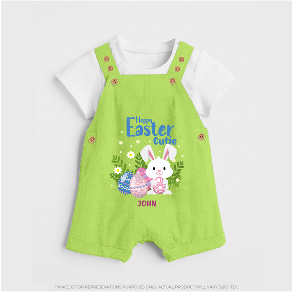 Hoppy Easter Cutie –  Dungaree - GREEN - 0 - 5 Months Old (Chest 18")