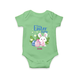 Hoppy Easter Cutie –  Romper - GREEN - New Born (Chest 14")