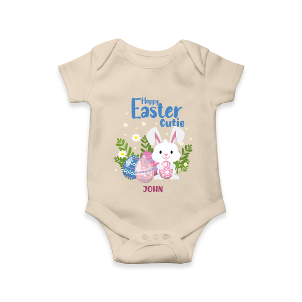 Hoppy Easter Cutie –  Romper - IVORY - New Born (Chest 14")