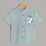 Hoppy Easter Cutie –  Shirt - ARCTIC BLUE - 0 - 6 Months Old (Chest 23")
