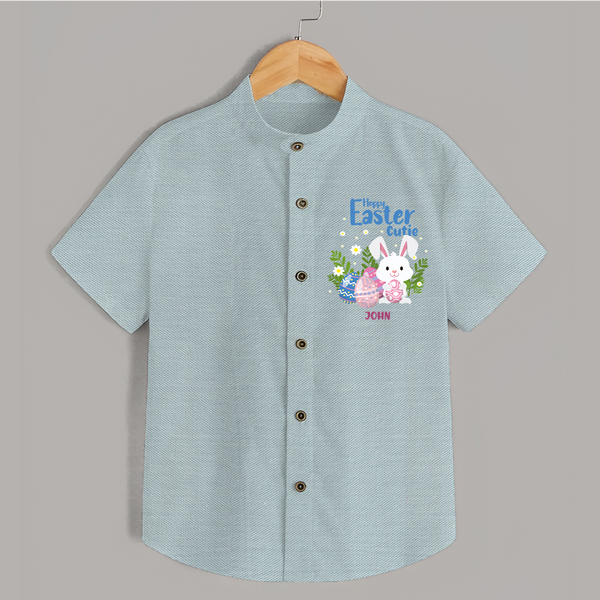 Hoppy Easter Cutie –  Shirt - ARCTIC BLUE - 0 - 6 Months Old (Chest 23")