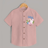 Hoppy Easter Cutie –  Shirt - PEACH - 0 - 6 Months Old (Chest 23")