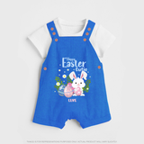 Hoppy Easter Cutie –  Dungaree - COBALT BLUE - 0 - 5 Months Old (Chest 18")