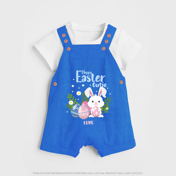 Hoppy Easter Cutie –  Dungaree - COBALT BLUE - 0 - 5 Months Old (Chest 18")
