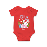 Hoppy Easter Cutie –  Romper - RED - New Born (Chest 14")