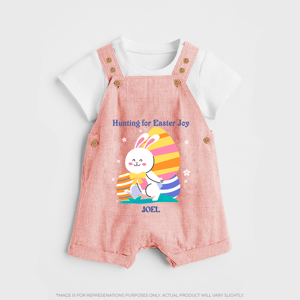 Hunting for Easter Joy –  Dungaree - PEACH - 0 - 5 Months Old (Chest 18")