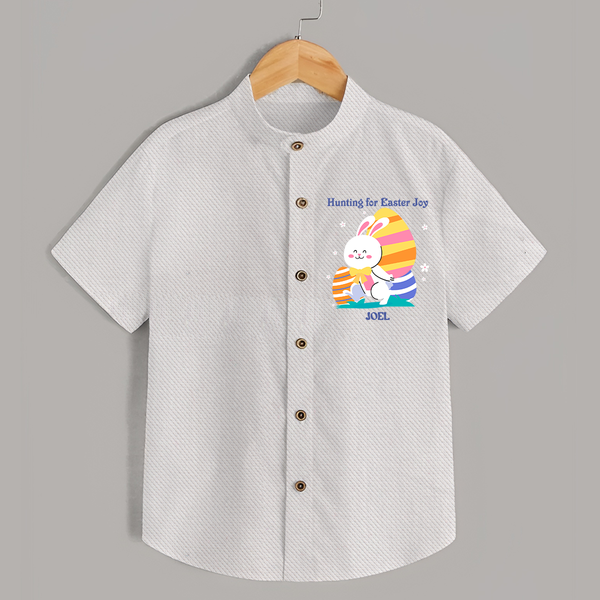 Hunting for Easter Joy –  Shirt - WHITE - 0 - 6 Months Old (Chest 23")