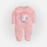 Easter Bunny & Eggs – Fullbody suit - BABY PINK - New Born (Chest 7.5")