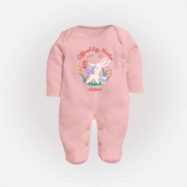 Easter Bunny & Eggs – Fullbody suit - BABY PINK - New Born (Chest 7.5")