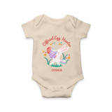 Easter Bunny & Eggs – Romper - IVORY - New Born (Chest 14")