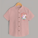 Easter Bunny & Eggs – Shirt - PEACH - 0 - 6 Months Old (Chest 23")