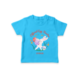 Easter Bunny & Eggs – T-Shirt - SKY BLUE - 0-5 Months Old (Chest 17")