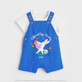 Easter Bunny & Eggs – Dungaree - COBALT BLUE - 0 - 5 Months Old (Chest 18")