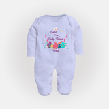 Easter Magic in Every Basket –  Fullbody suit - BABY BLUE - New Born (Chest 7.5")