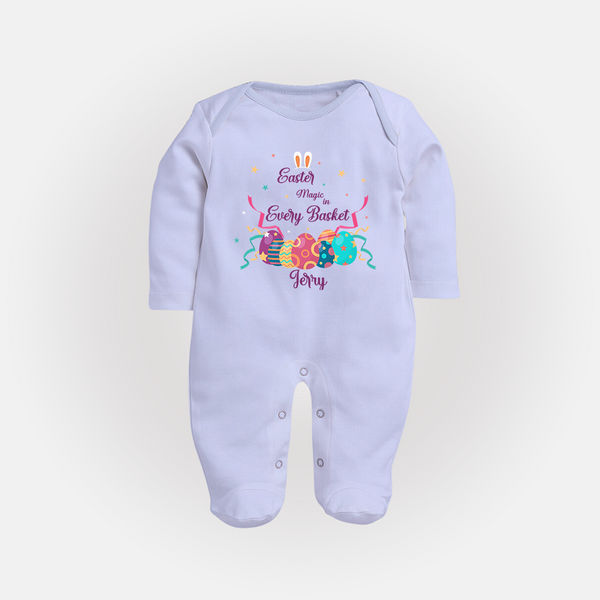 Easter Magic in Every Basket –  Fullbody suit - BABY BLUE - New Born (Chest 7.5")