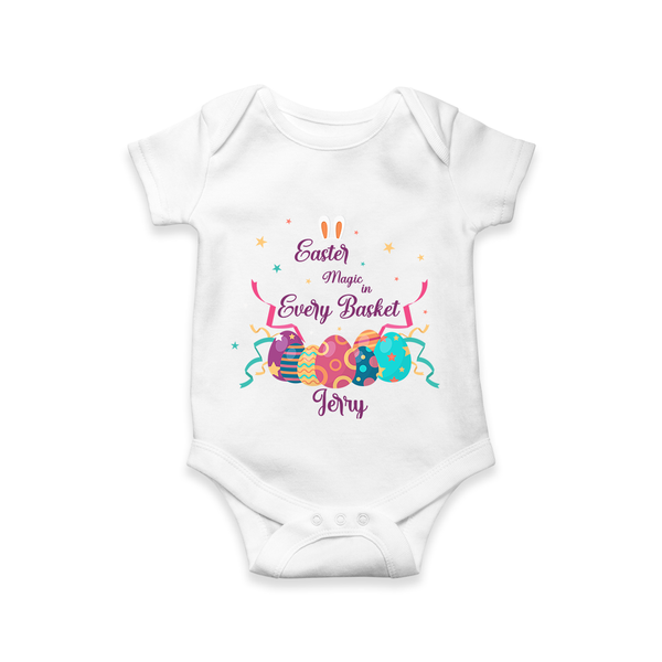 Easter Magic in Every Basket –  Romper - WHITE - New Born (Chest 14")