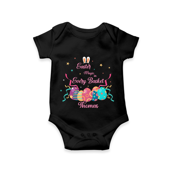 Easter Magic in Every Basket –  Romper - BLACK - New Born (Chest 14")