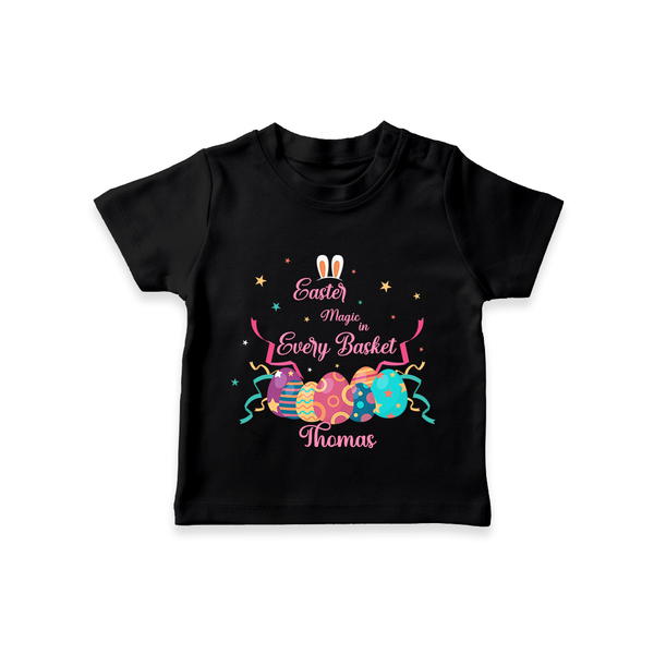 Easter Magic in Every Basket –  T-Shirt - BLACK - 0-5 Months Old (Chest 17")
