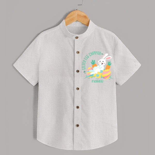 Golden Egg Champion – Easter  Shirt - WHITE - 0 - 6 Months Old (Chest 23")