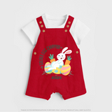 Golden Egg Champion – Easter  Dungaree - RED - 0 - 5 Months Old (Chest 18")