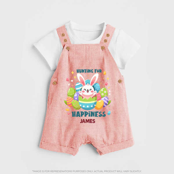 Hunting for Happiness – Easter  Dungaree - PEACH - 0 - 5 Months Old (Chest 18")