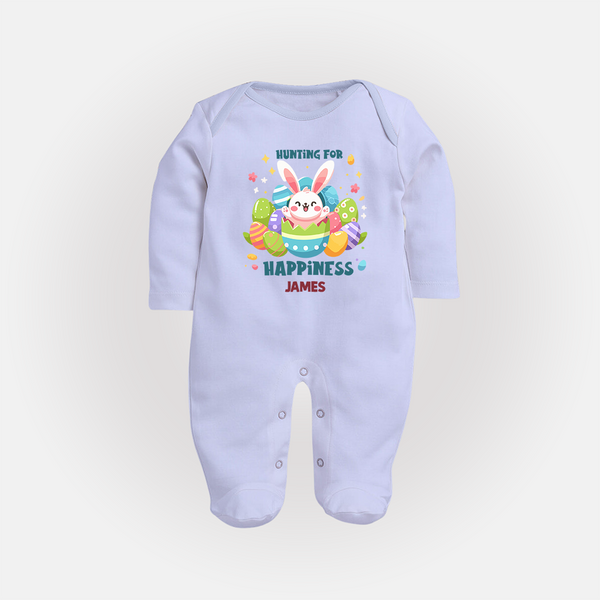 Hunting for Happiness – Easter  Fullbody suit - BABY BLUE - New Born (Chest 7.5")