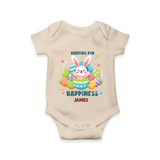 Hunting for Happiness – Easter  Romper - IVORY - New Born (Chest 14")