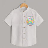 Hunting for Happiness – Easter  Shirt - WHITE - 0 - 6 Months Old (Chest 23")