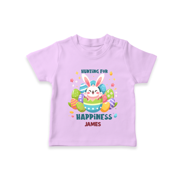 Hunting for Happiness – Easter  T-Shirt - LILAC - 0-5 Months Old (Chest 17")