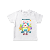 Hunting for Happiness – Easter  T-Shirt - WHITE - 0-5 Months Old (Chest 17")