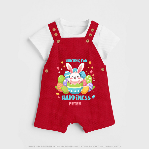 Hunting for Happiness – Easter  Dungaree - RED - 0 - 5 Months Old (Chest 18")