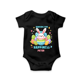 Hunting for Happiness – Easter  Romper - BLACK - New Born (Chest 14")
