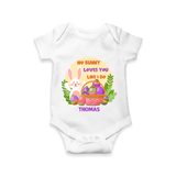 No Bunny Loves You Like I Do –  Romper - WHITE - New Born (Chest 14")