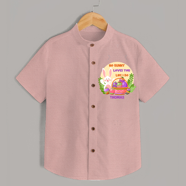 No Bunny Loves You Like I Do –  Shirt - PEACH - 0 - 6 Months Old (Chest 23")